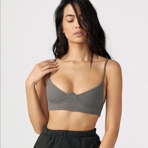 Joah Brown Structured Tank Bra - Concrete Flexrib